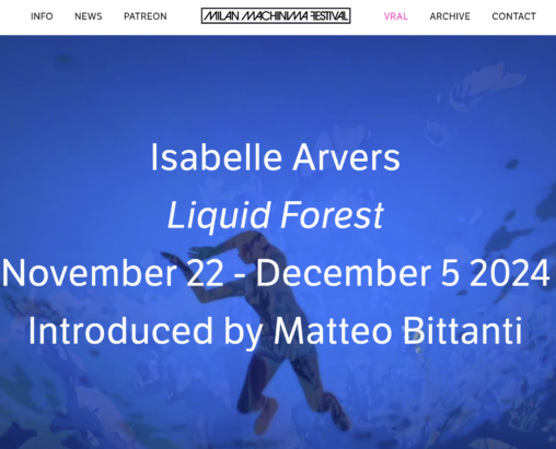 Liquid Forest exhibited on vral.org